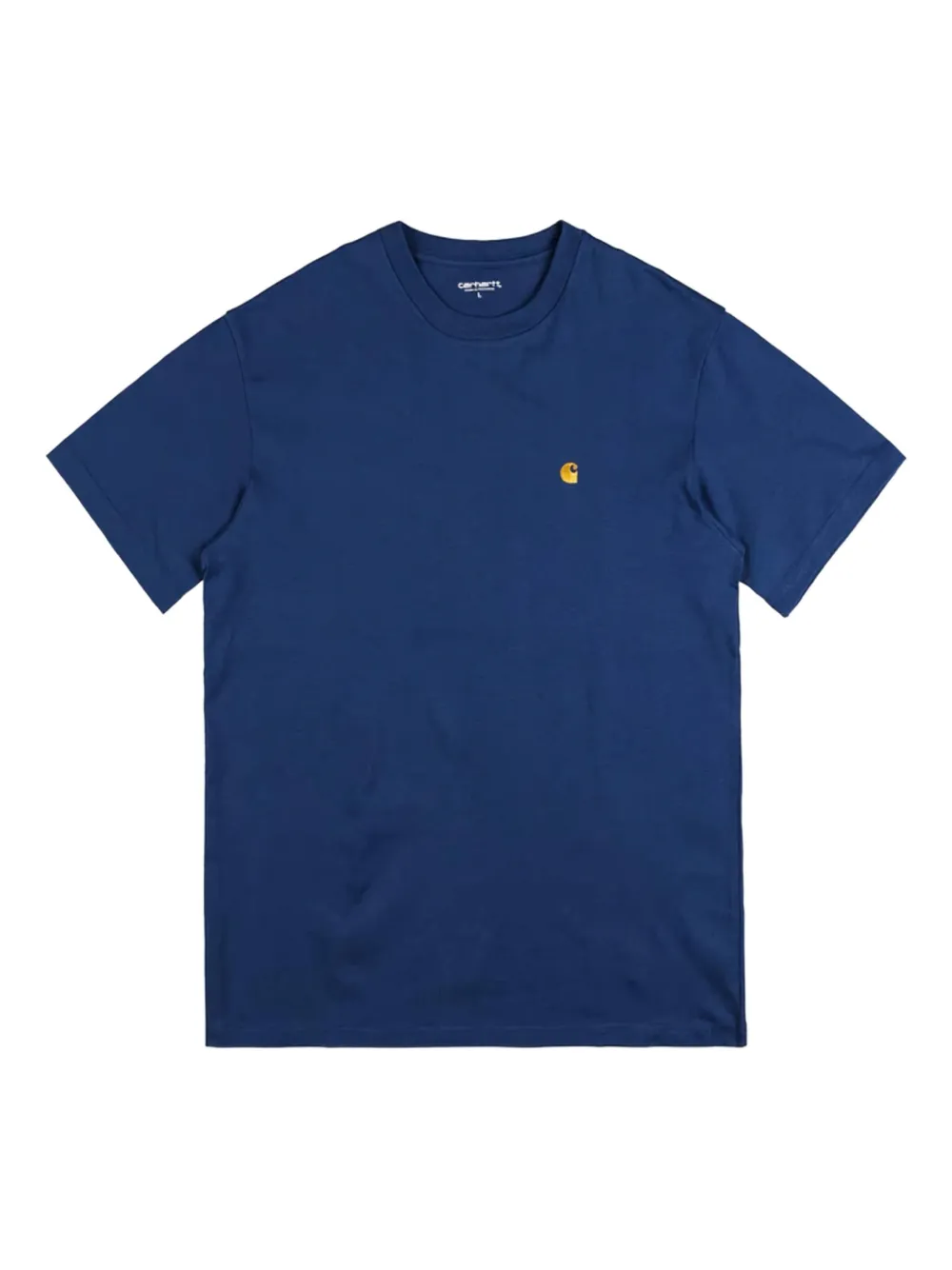 Carhartt WIP Chase logo-embroidered T-shirt Blauw