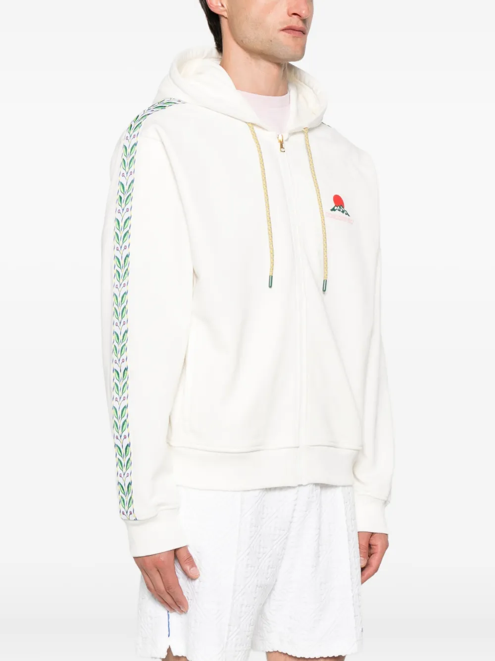 Casablanca Hoodie met borduurwerk Wit