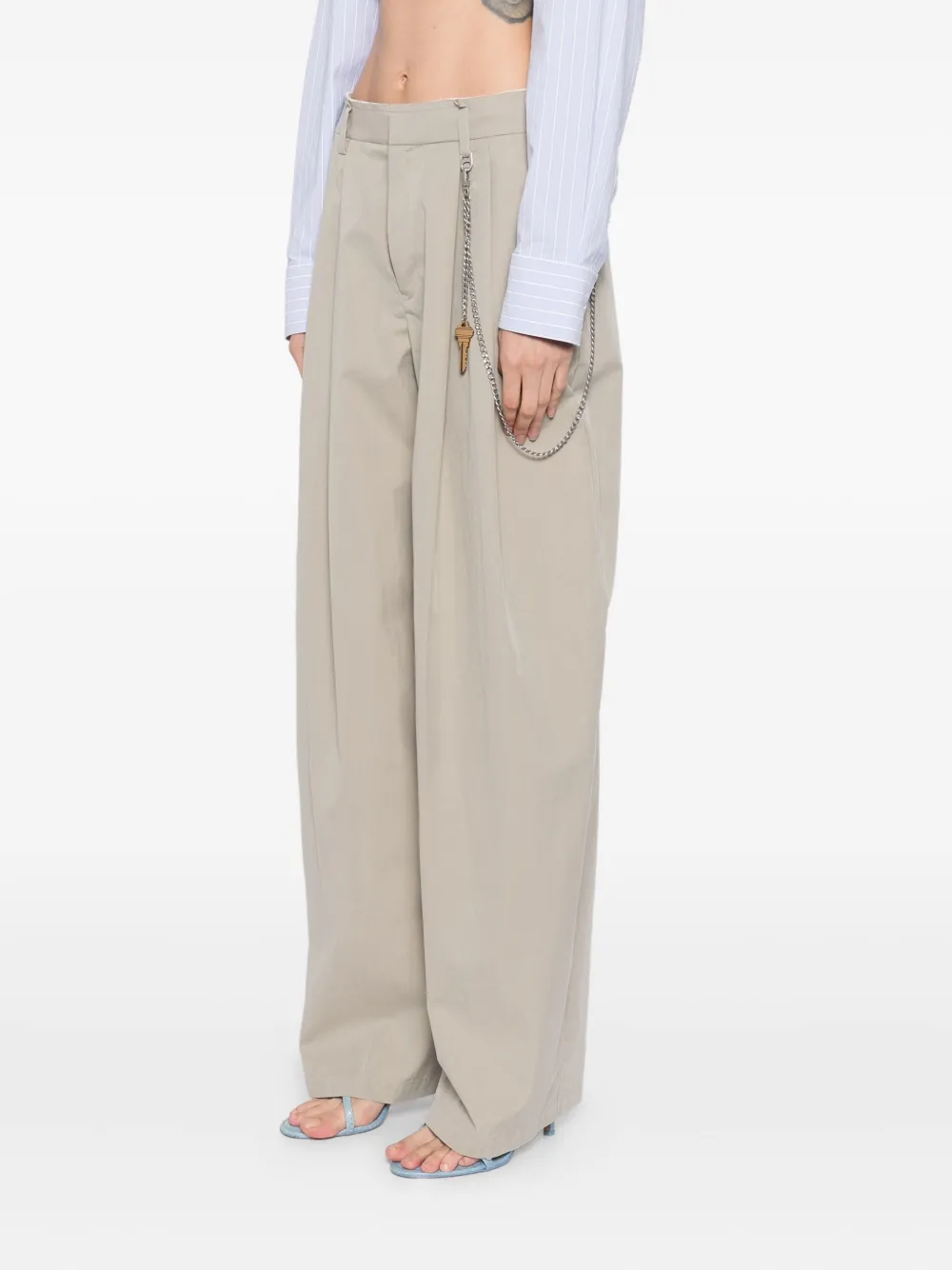 Alexander Wang Broek met ketting Beige