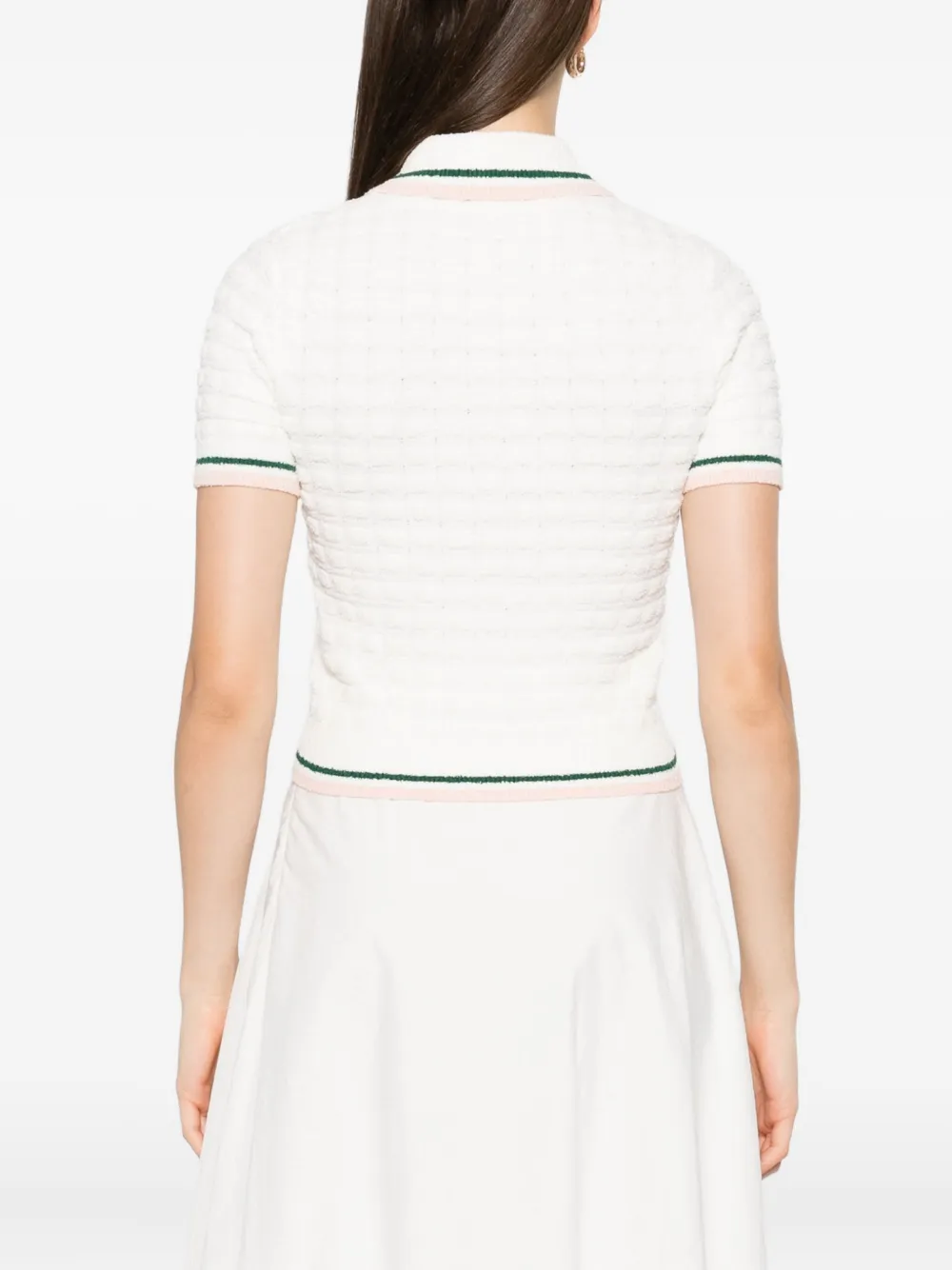 Casablanca Polojurk met textuur Wit
