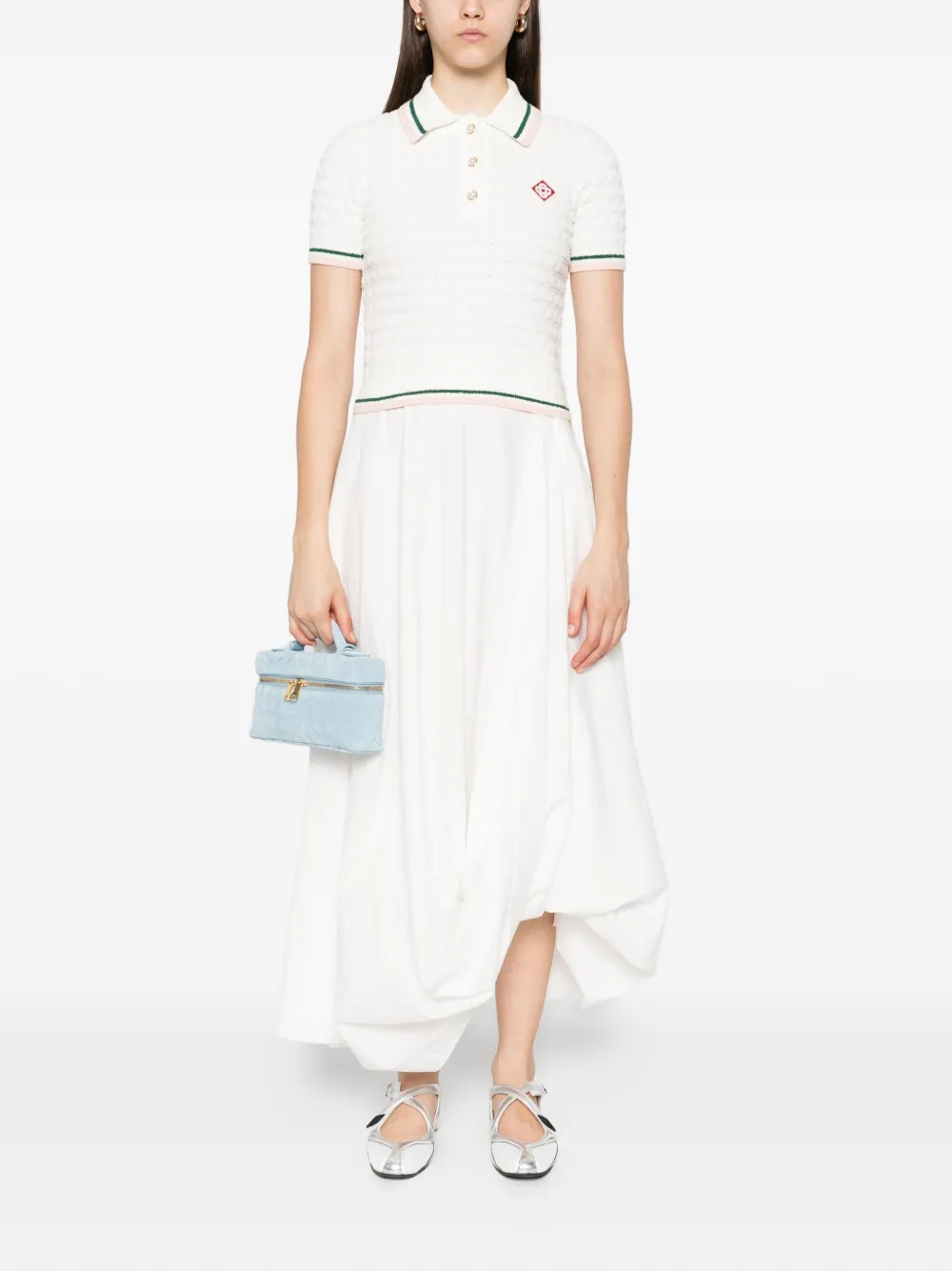 Casablanca Polojurk met textuur Wit