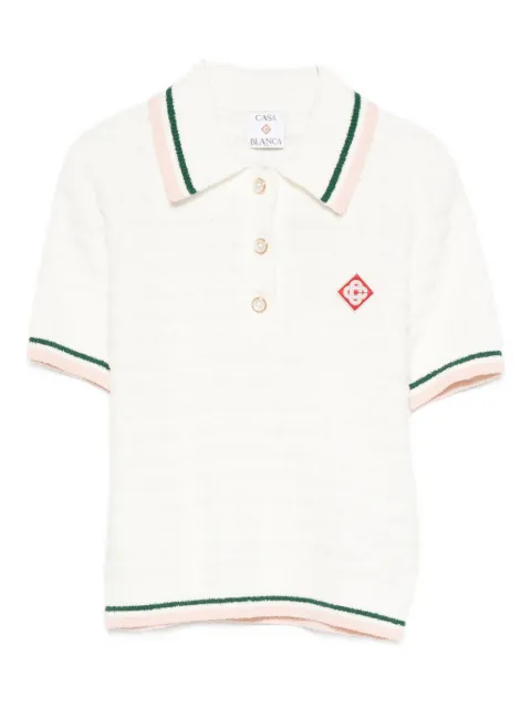 Casablanca textured-knit polo dress