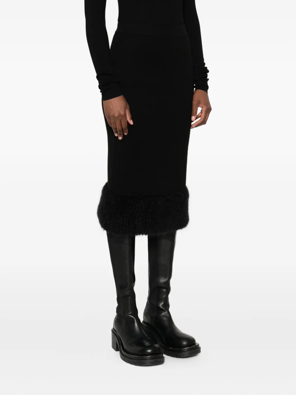 Moschino Rok met afwerking Zwart