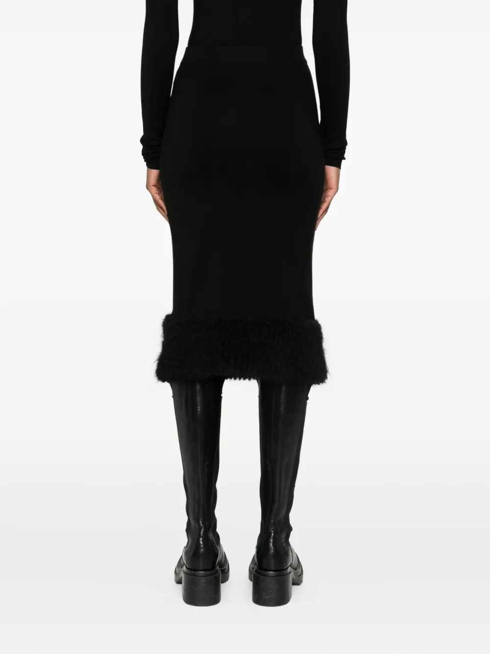 Moschino Rok met afwerking Zwart