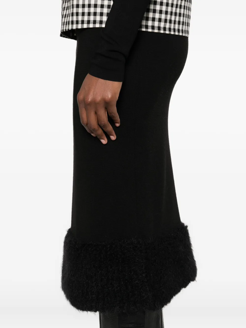 Moschino Rok met afwerking Zwart