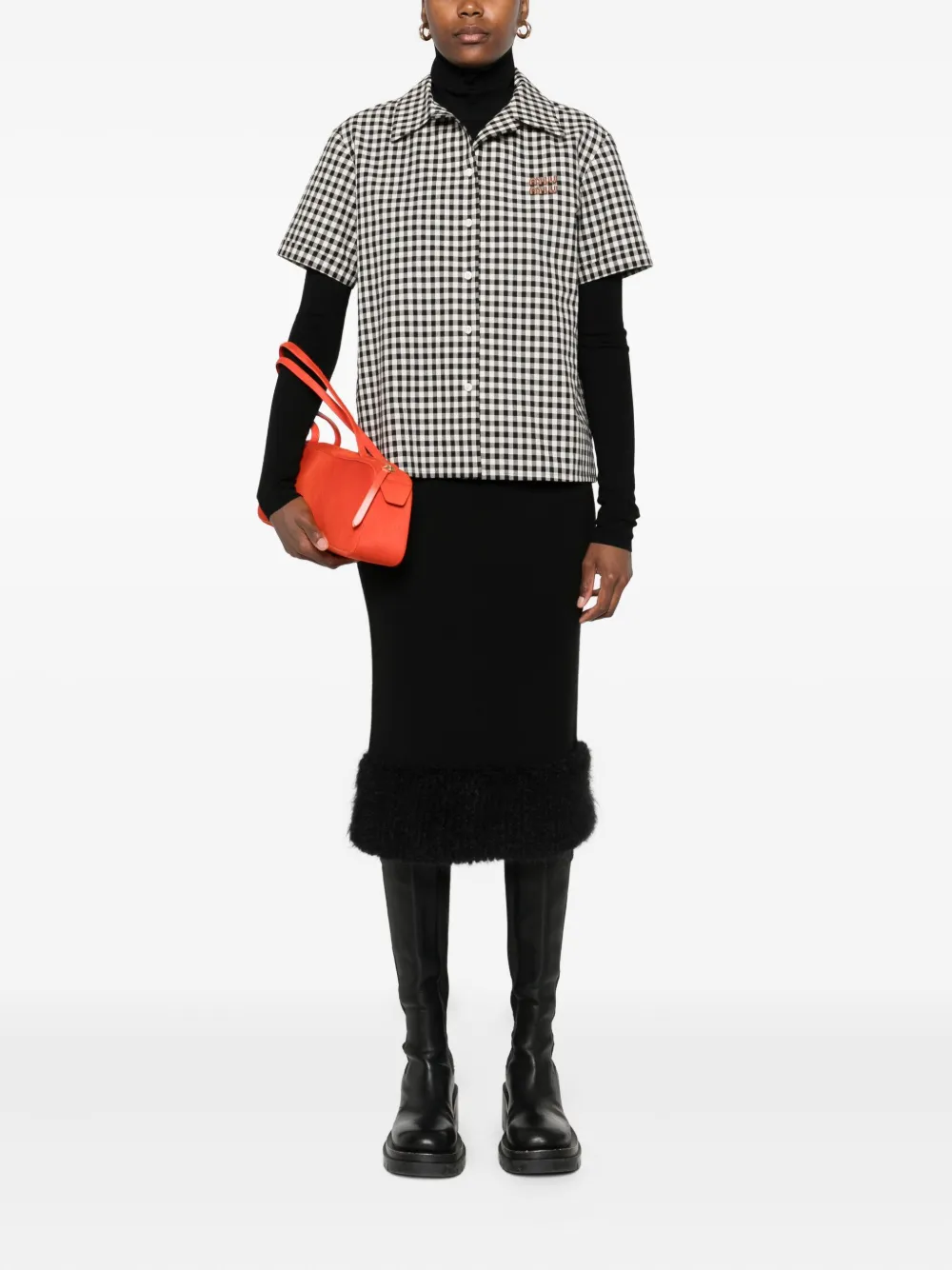 Moschino Rok met afwerking Zwart