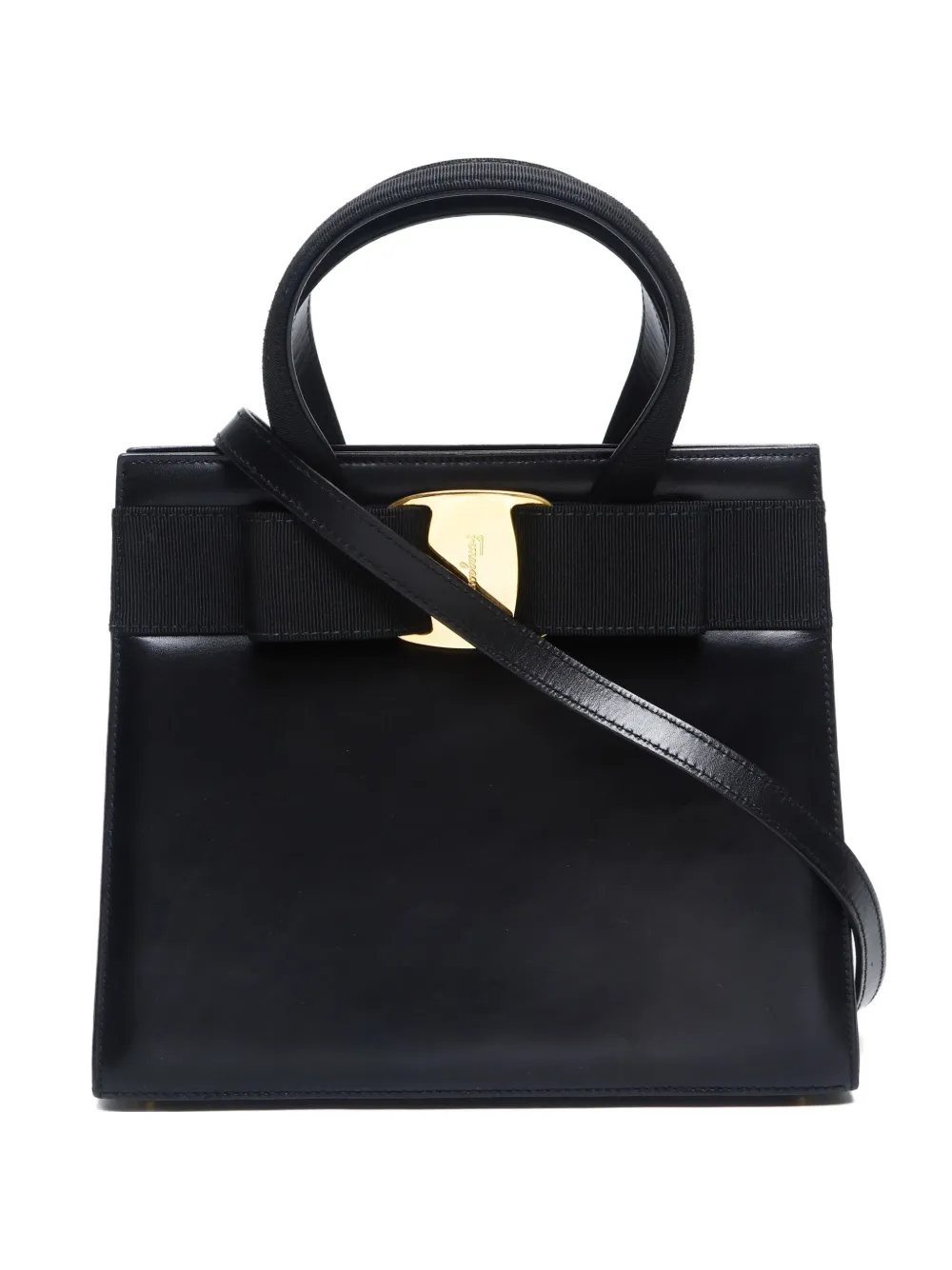 Ferragamo Pre-Owned 1990-2020 Vara leather handbag | Black | Image 1