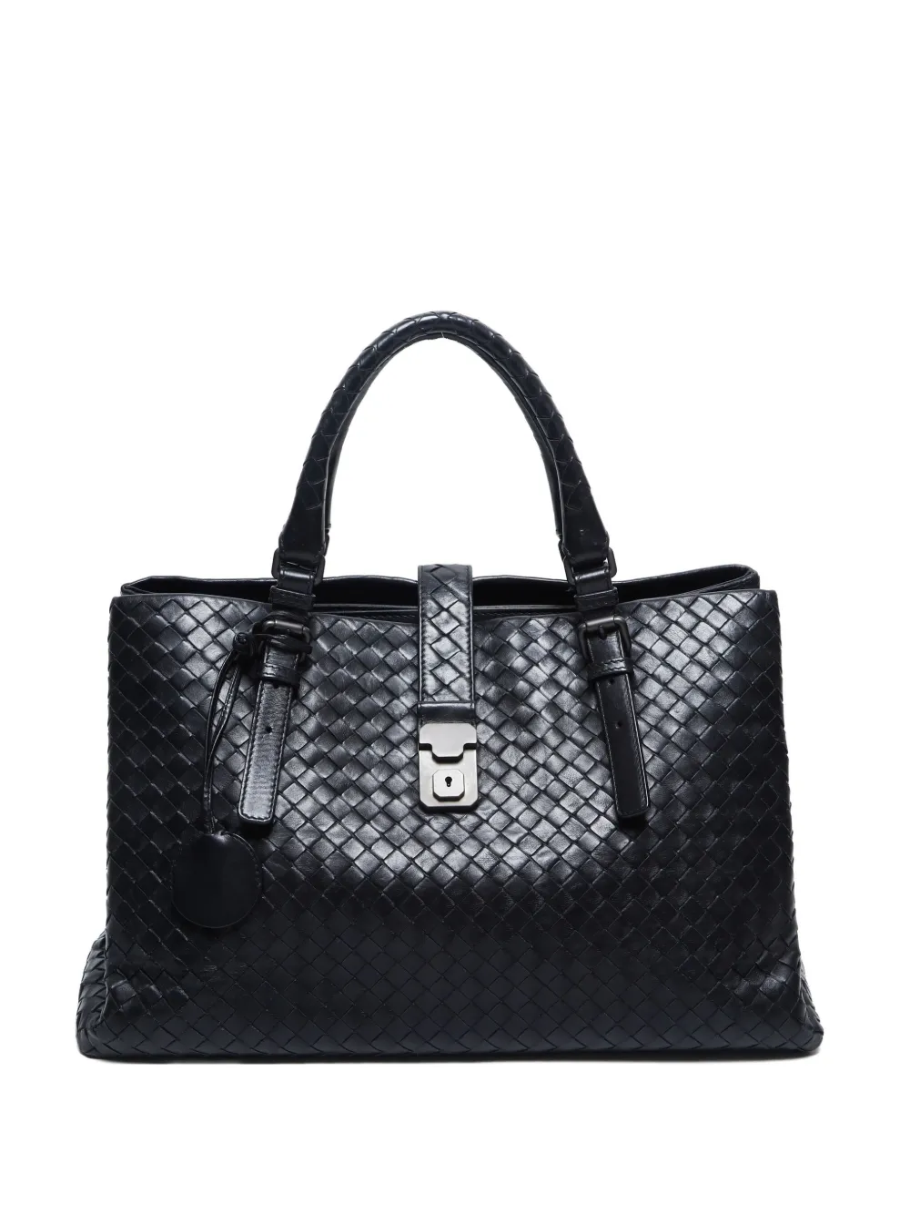 Bottega Veneta Pre-Owned 2012-2024 medium Intrecciato Roma tote bag | Black | Image 1