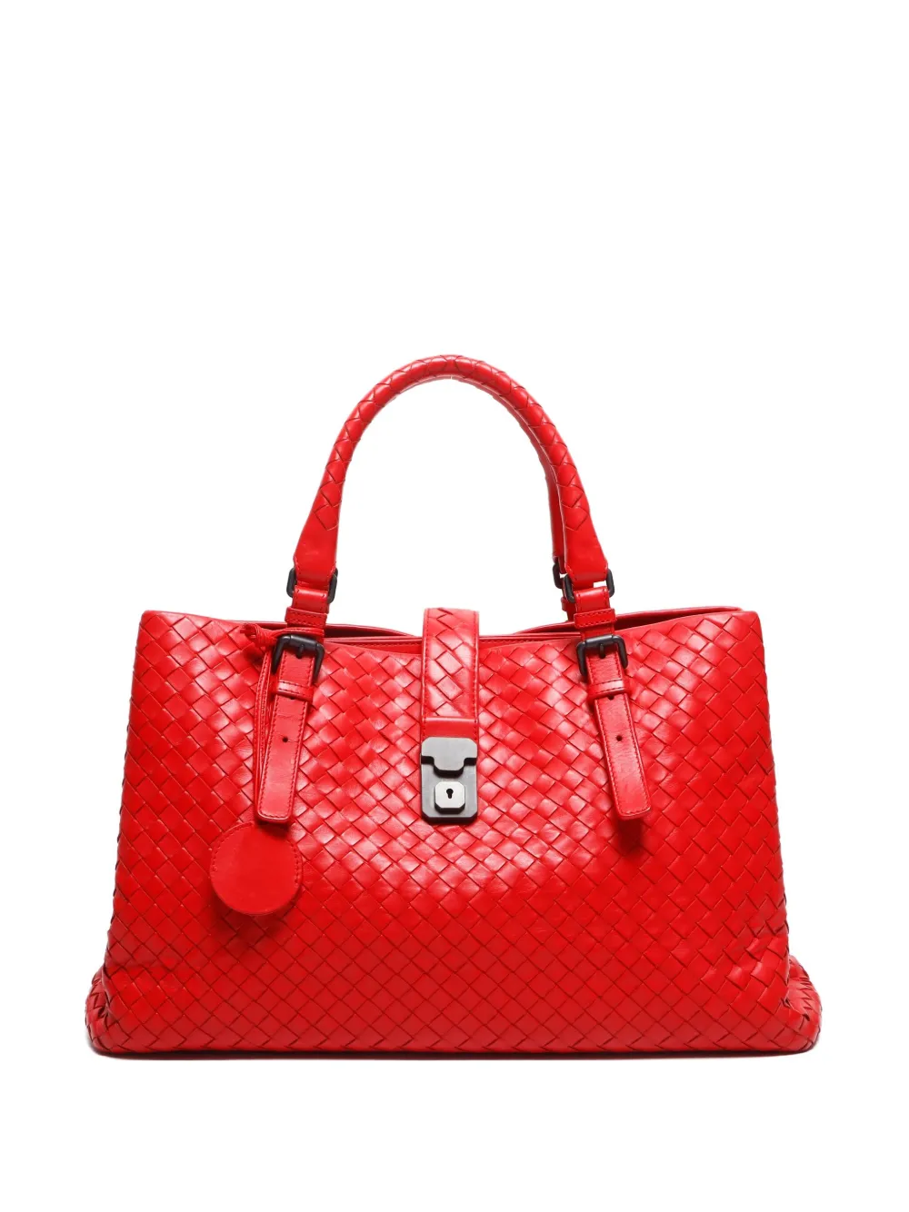 Bottega Veneta Pre-Owned 2012-2024 medium Intrecciato Roma tote bag | Red | Image 1