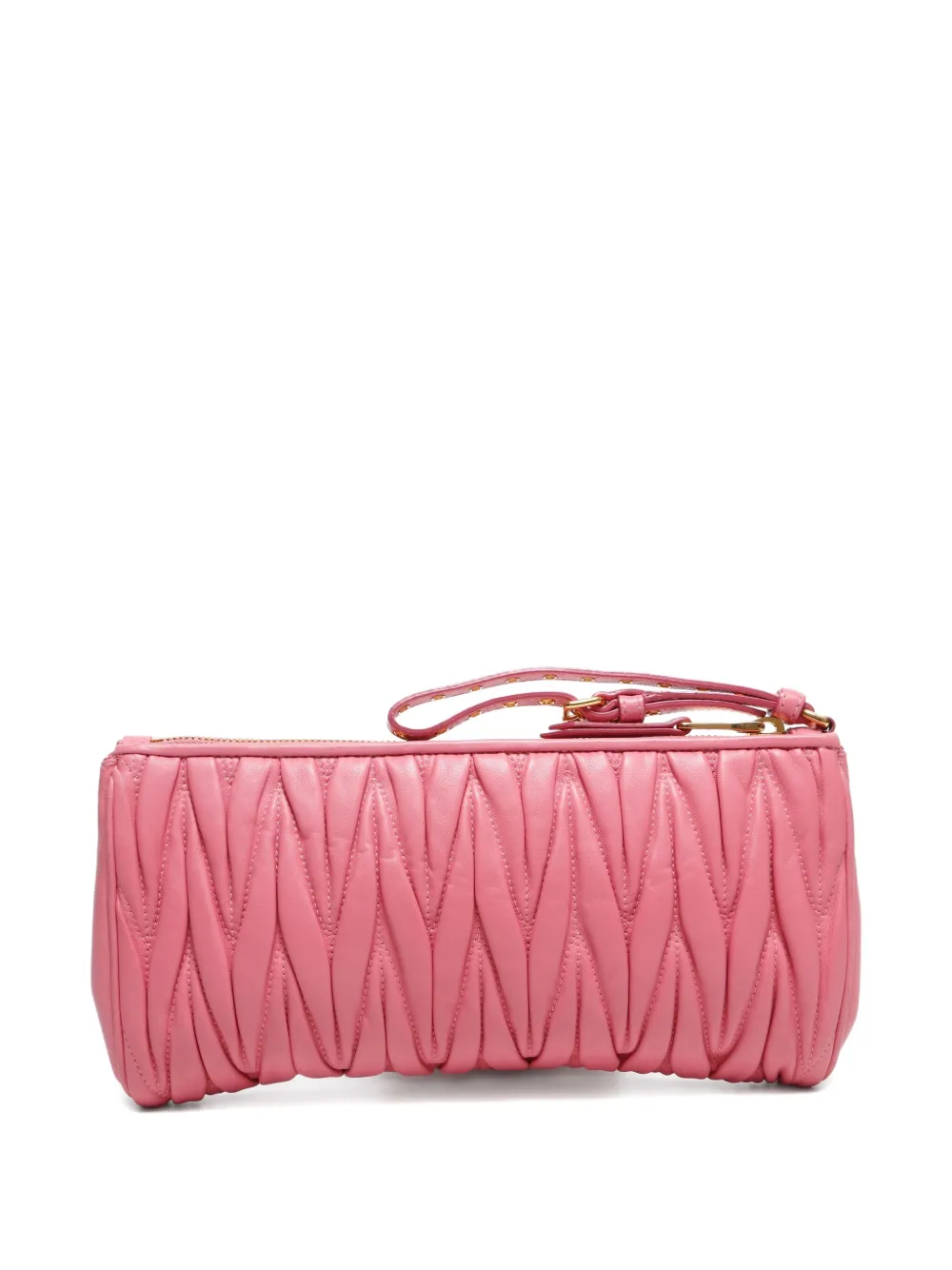 Miu Miu Pre-Owned 2000-2015 Matelasse leather clutch bag | Pre-Owned | Image 2