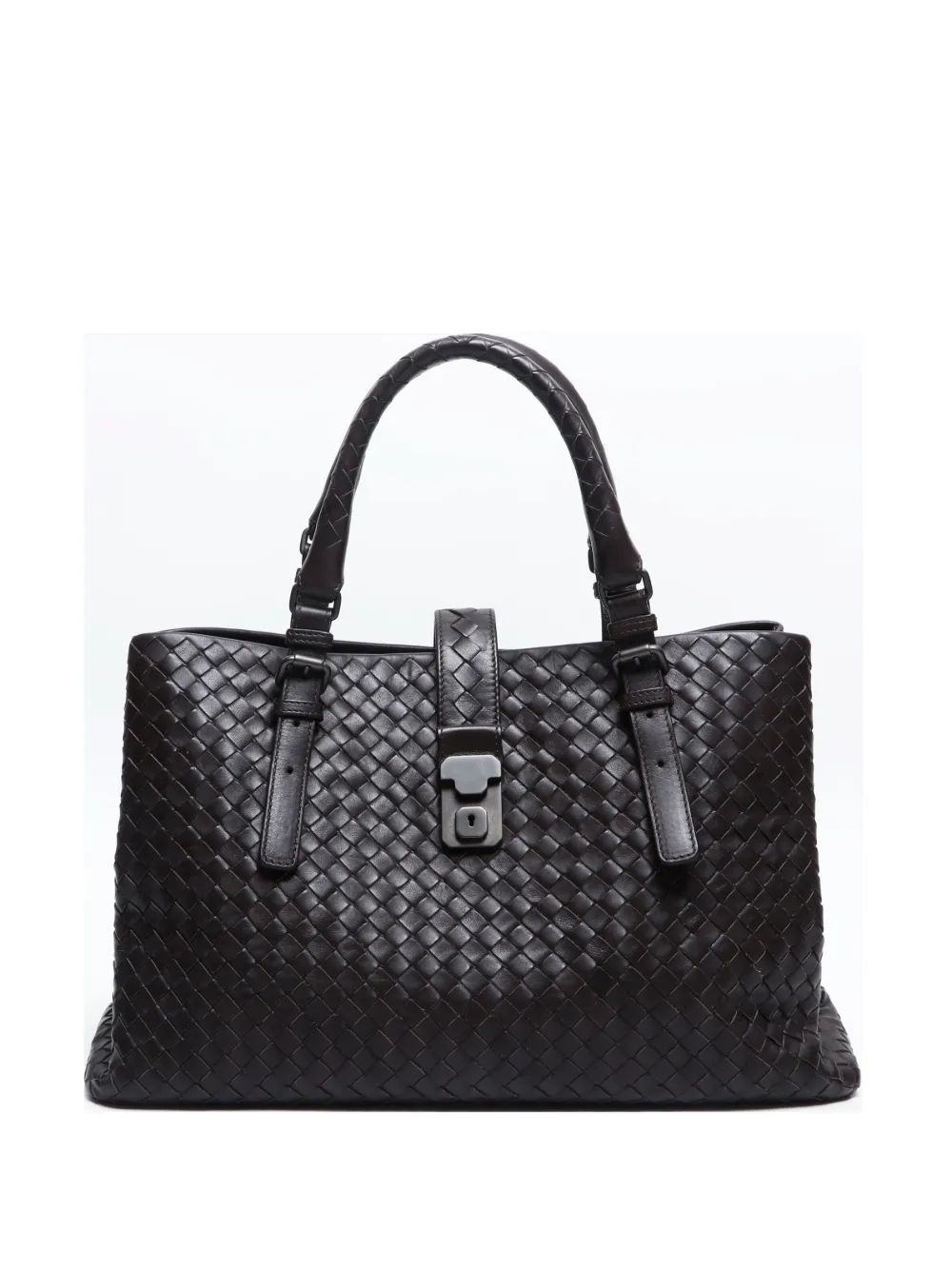 Pre-owned Bottega Veneta 2012-2024 Medium Intrecciato Roma Tote Bag