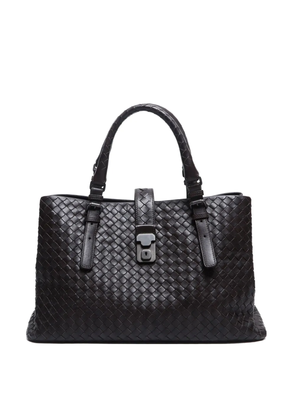 Bottega Veneta Pre-Owned 2012-2024 medium Intrecciato Roma tote bag | Brown | Image 1