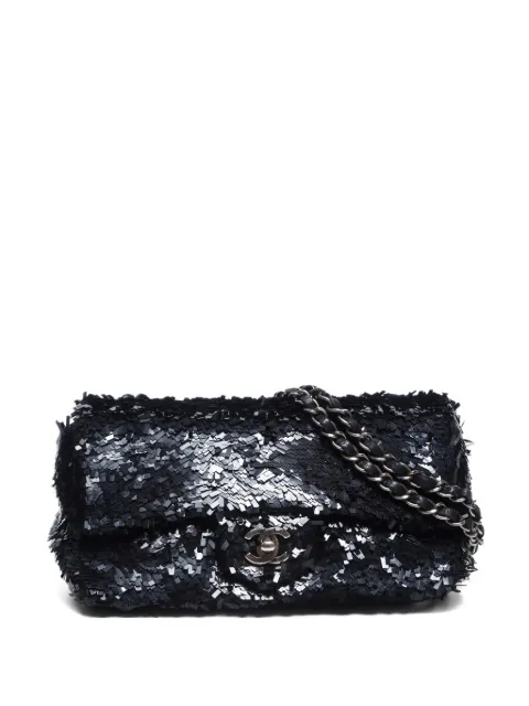 CHANEL Pre-Owned 2013-2014 sequin-embellished flap shoulder bag