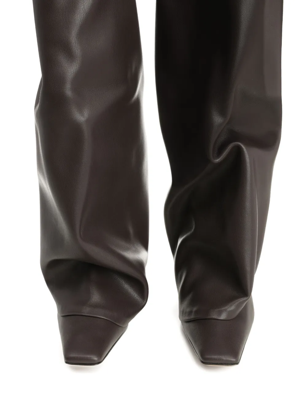 The Attico Overknee laarzen Bruin