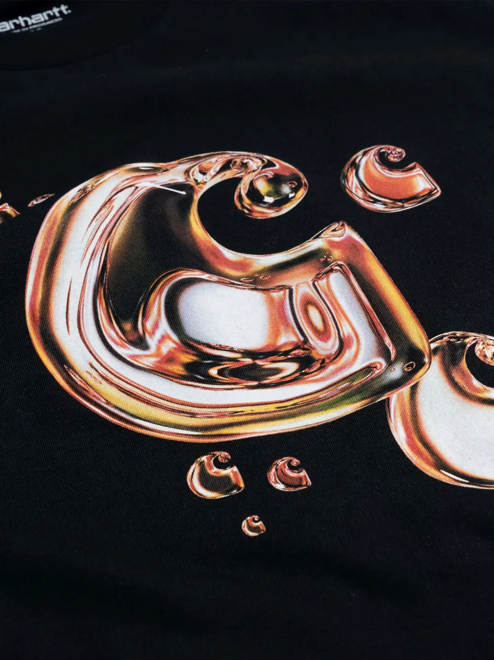 Carhartt WIP Solar Chrome T-shirt met C-logo Zwart