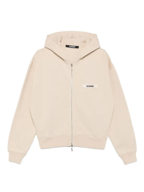 Jacquemus Le Hoodie Gros Grain ジップパーカー | ニュートラル