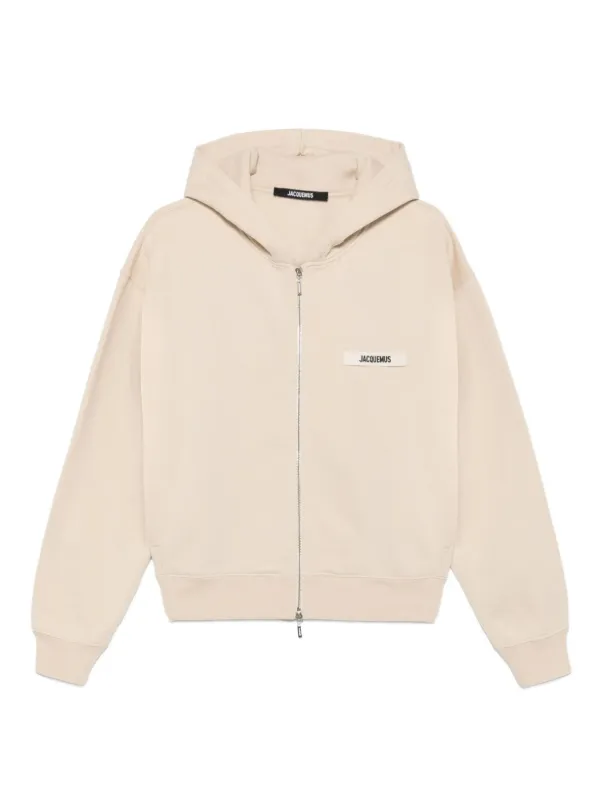 Jacquemus Le Hoodie Gros Grain ジップパーカー | ニュートラル
