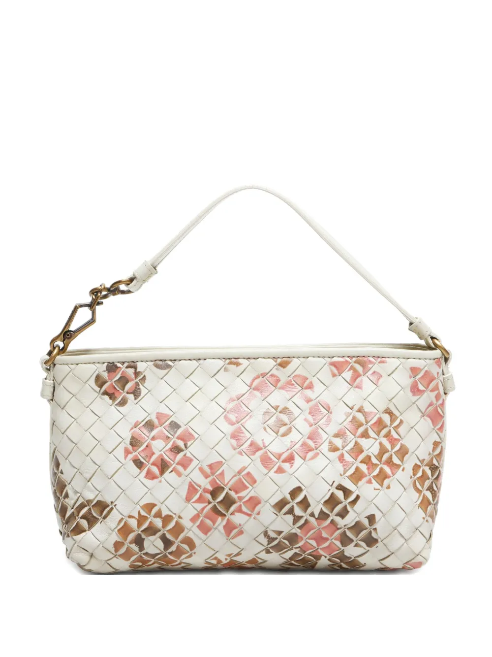 Bottega Veneta Pre-Owned 2007 Intrecciato floral-motif handbag | White | Image 1