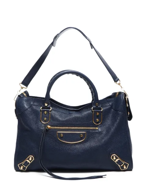 Balenciaga Pre-Owned 2010-2020 City Tote Bag mit Metallic-Kanten