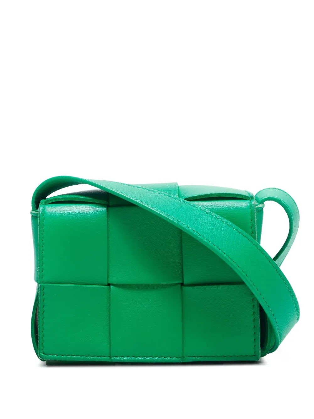 Bottega Veneta Pre-Owned 2020-2025 Intrecciato Cassette crossbody bag | Green | Image 1