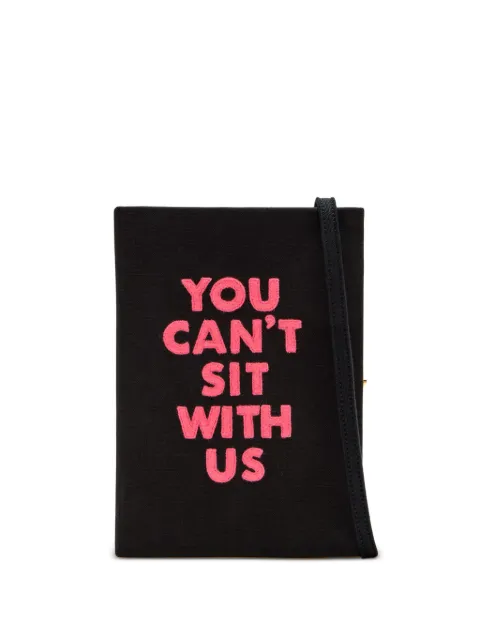 Olympia Le-Tan embroidered-letters clutch bag