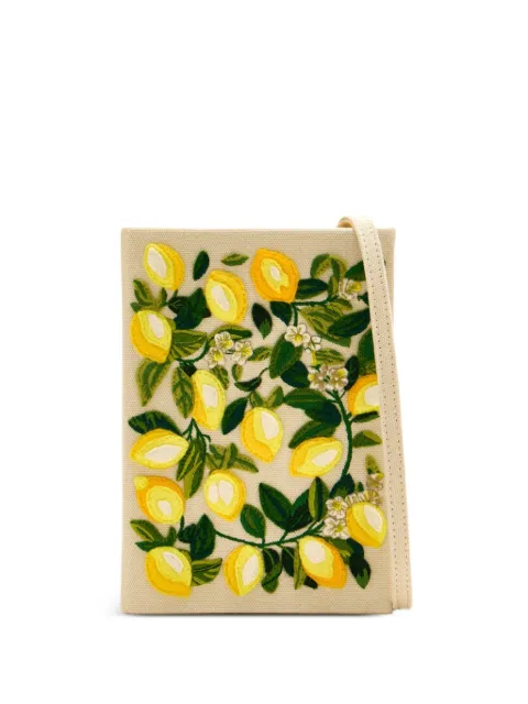 Olympia Le-Tan embroidered-lemon clutch bag