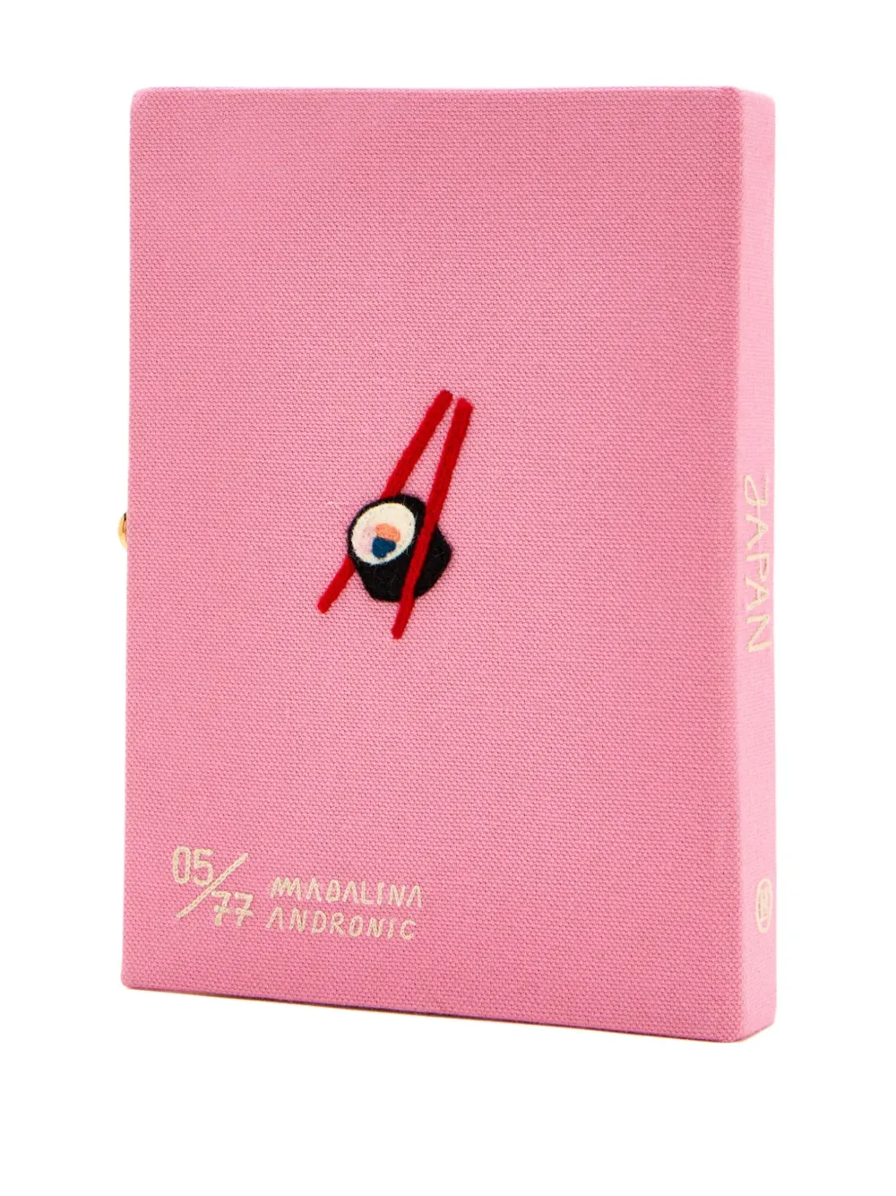 Olympia Le-Tan Clutch met borduurwerk Roze