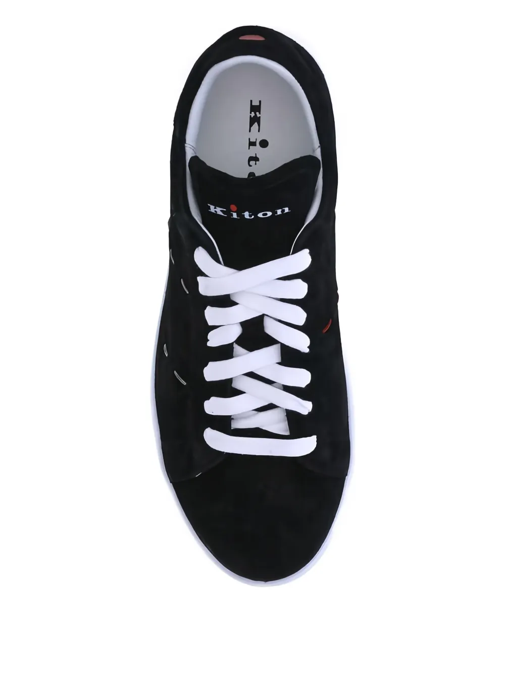 Kiton lace-up sneakers Black