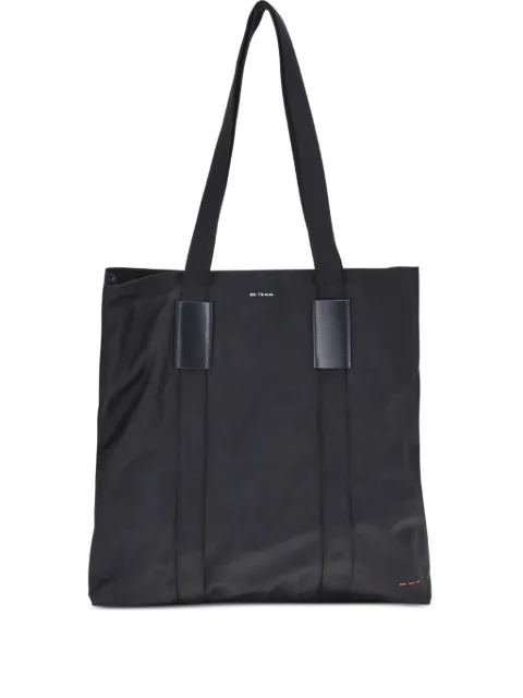 Kiton leather-trimmed tote bag