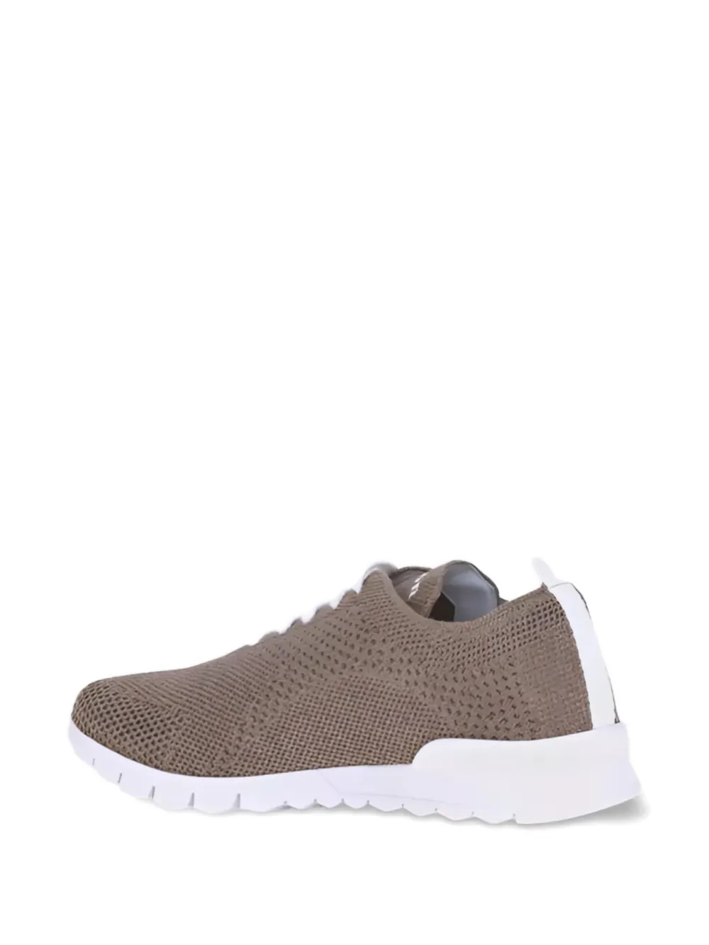 Kiton knitted lace-up sneakers Brown