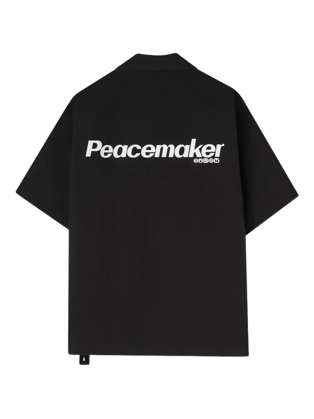 Peacemaker Oamc Overhemd met zak en korte mouwen - Zwart