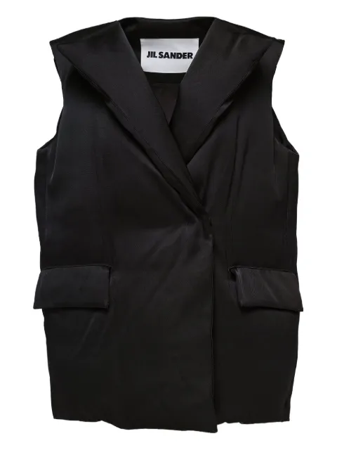 Jil Sander quilted lapels vest