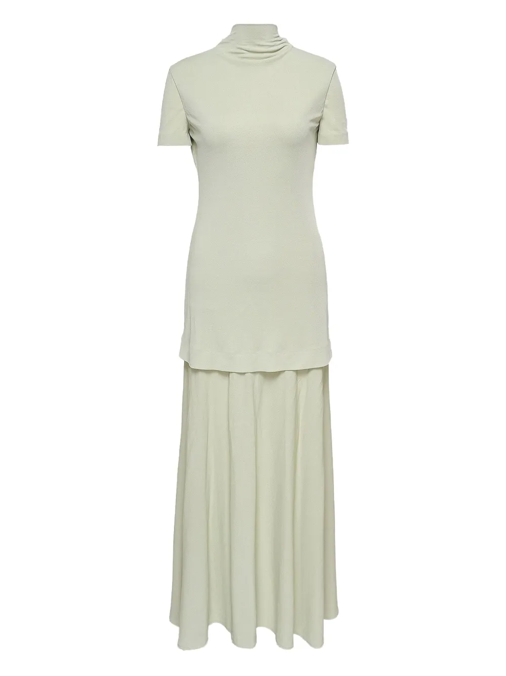 Jil Sander High-neck Flared Dress In White