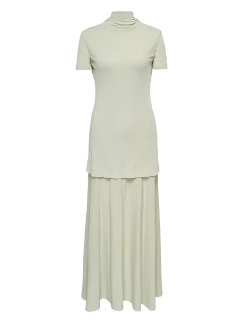 Jil Sander high-neck flared dress