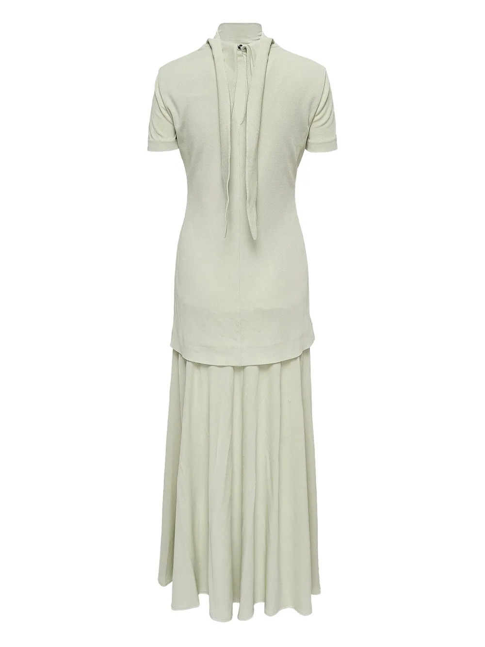 Jil Sander High-neck Flared Dress In White