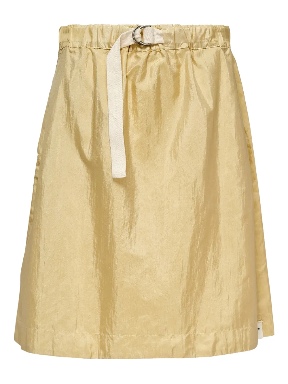 Jil Sander drawstring belted-waist skirt Beige