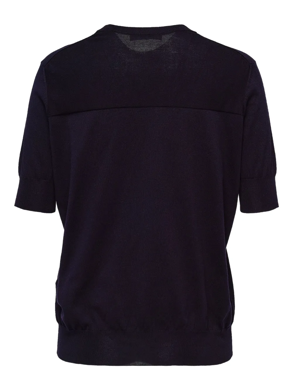 Jil Sander Mesh-panel Short-sleeve Top In Blue