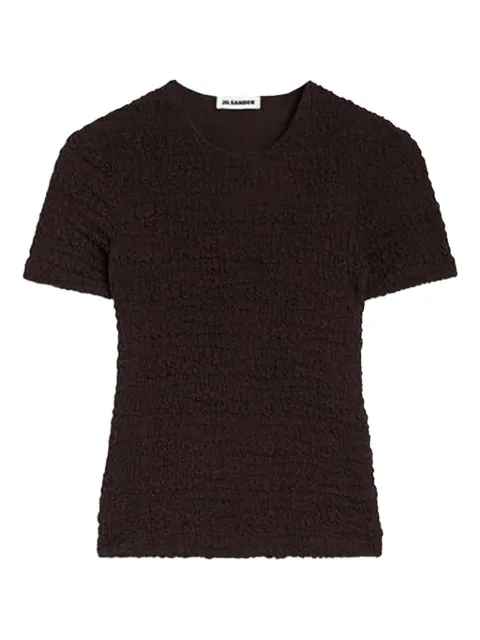 Jil Sander textured short-sleeve top