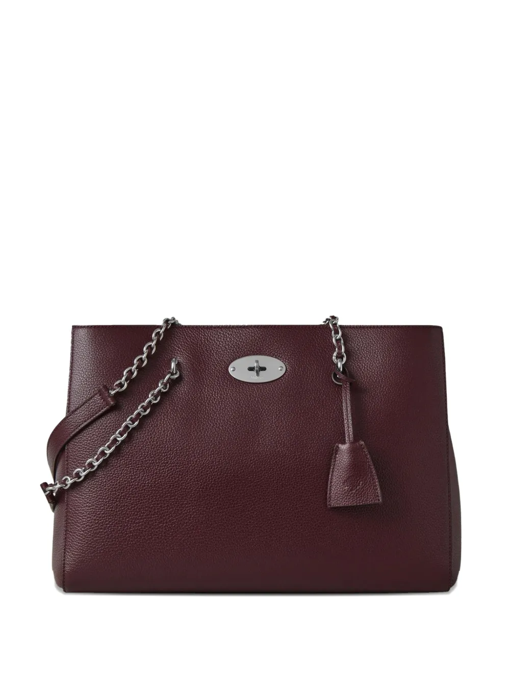 Mulberry Lily chain leather tote bag Rood