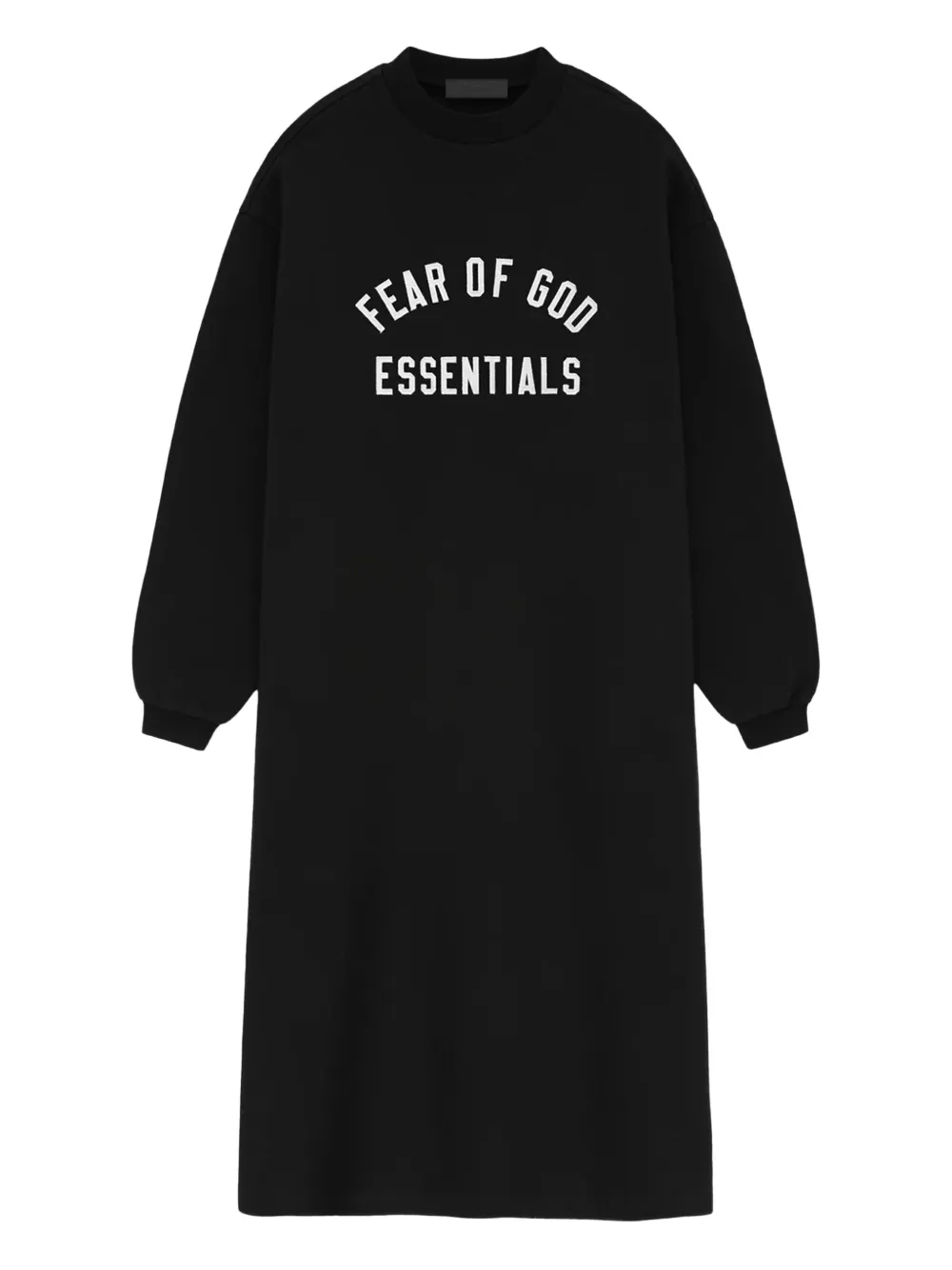 Essentials Logo-embellished Mini Dress In Black
