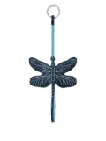 Mulberry dragonfly leather keyring - Blue