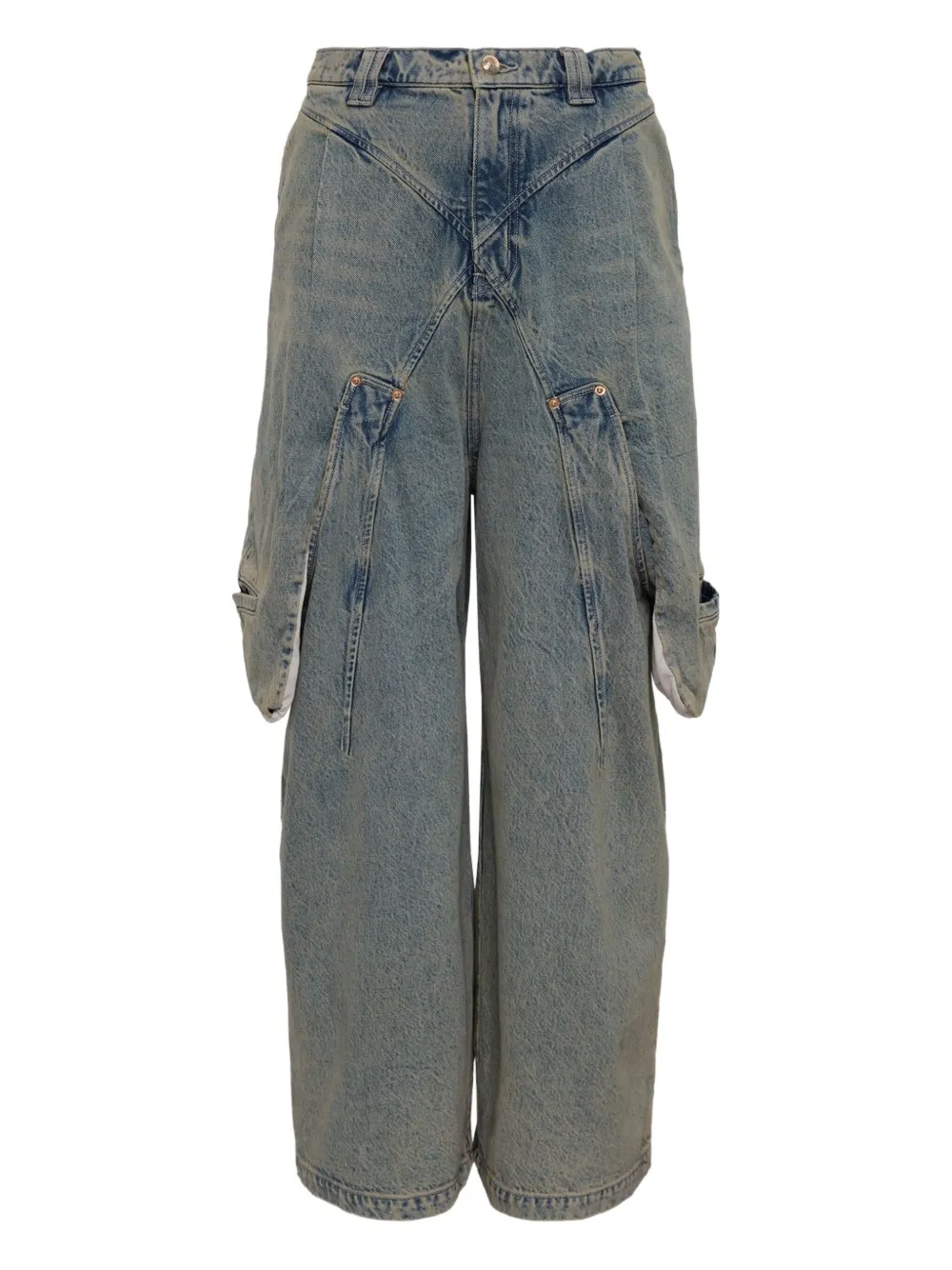 pocket panelled jeans
