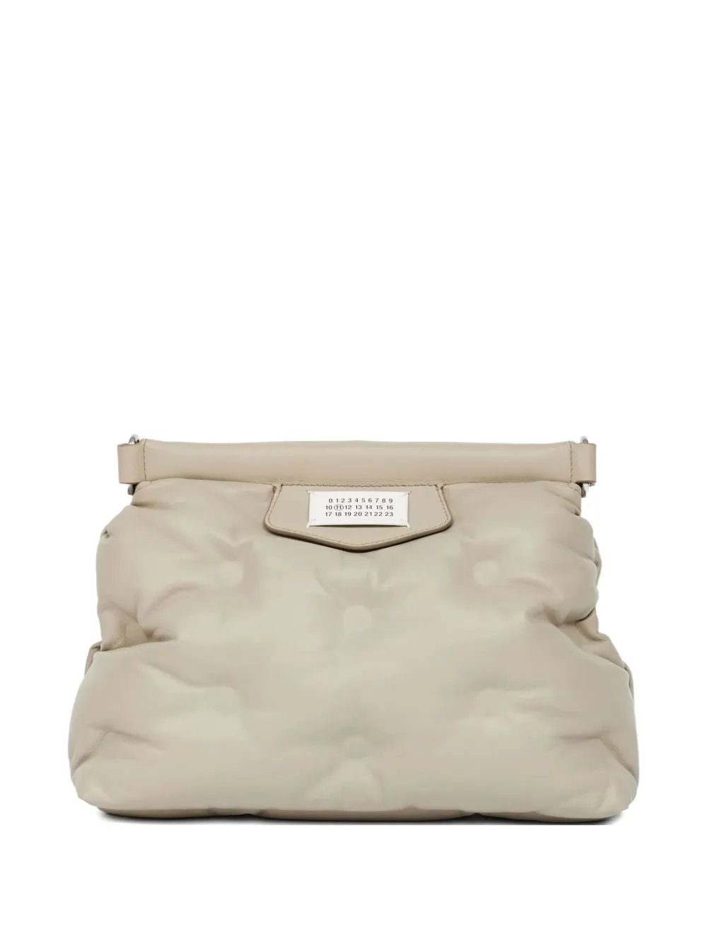 Maison Margiela Kleine Glam Slam gewatteerde schoudertas Beige