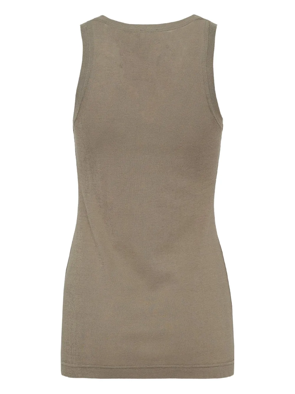 Jil Sander Crew-neck Vest Top In Brown