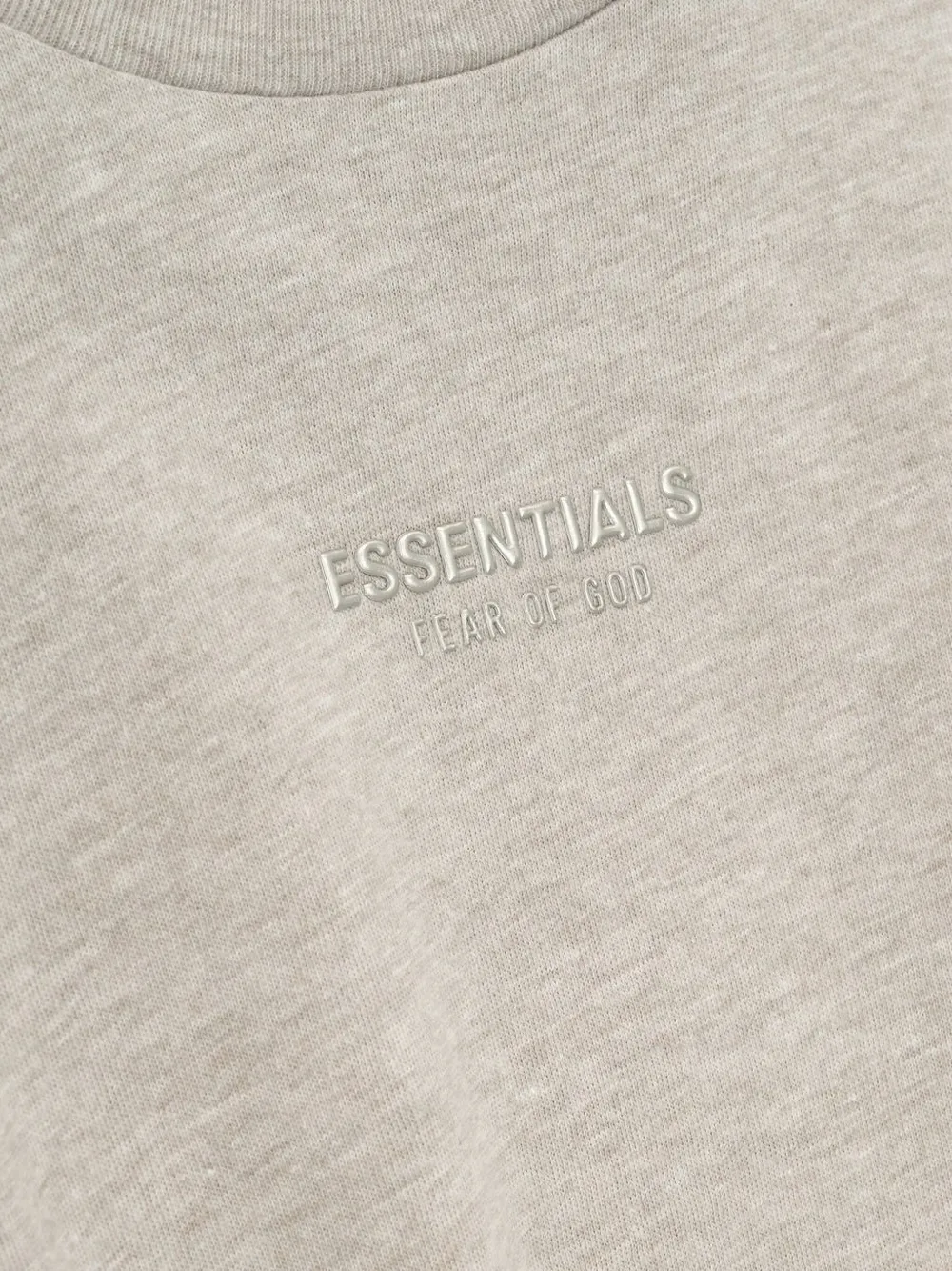 Essentials Logo-embroidered T-shirt In Gray