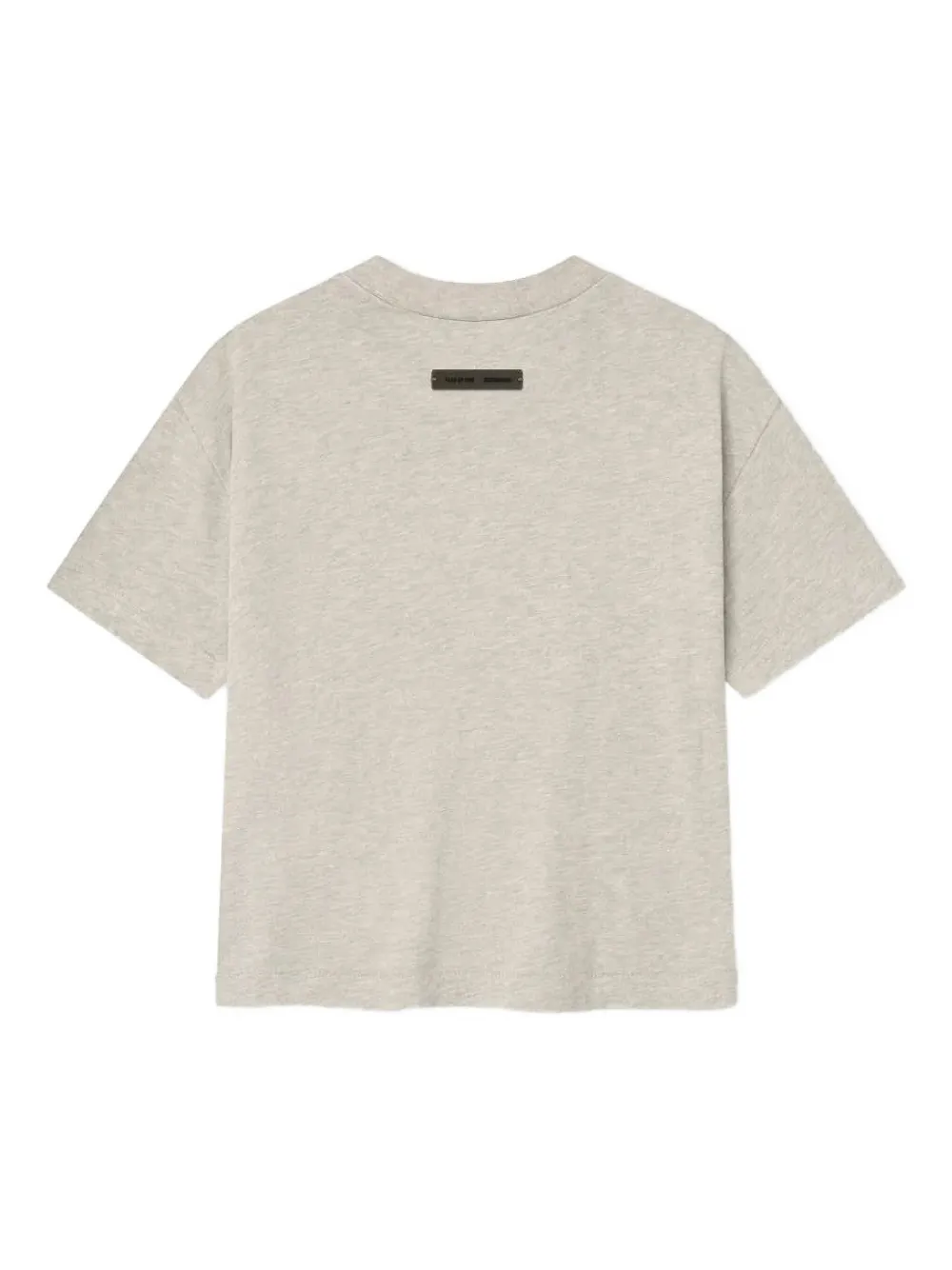 Essentials Logo-embroidered T-shirt In Gray