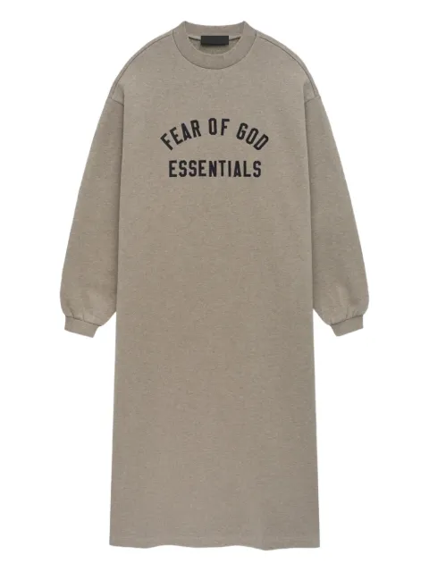 FEAR OF GOD ESSENTIALS logo-embroidered sweatshirt dress