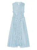 Cecilie Bahnsen Ole ruffled gathered dress - Blue