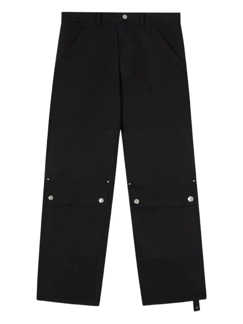 utility-pocket cotton trousers