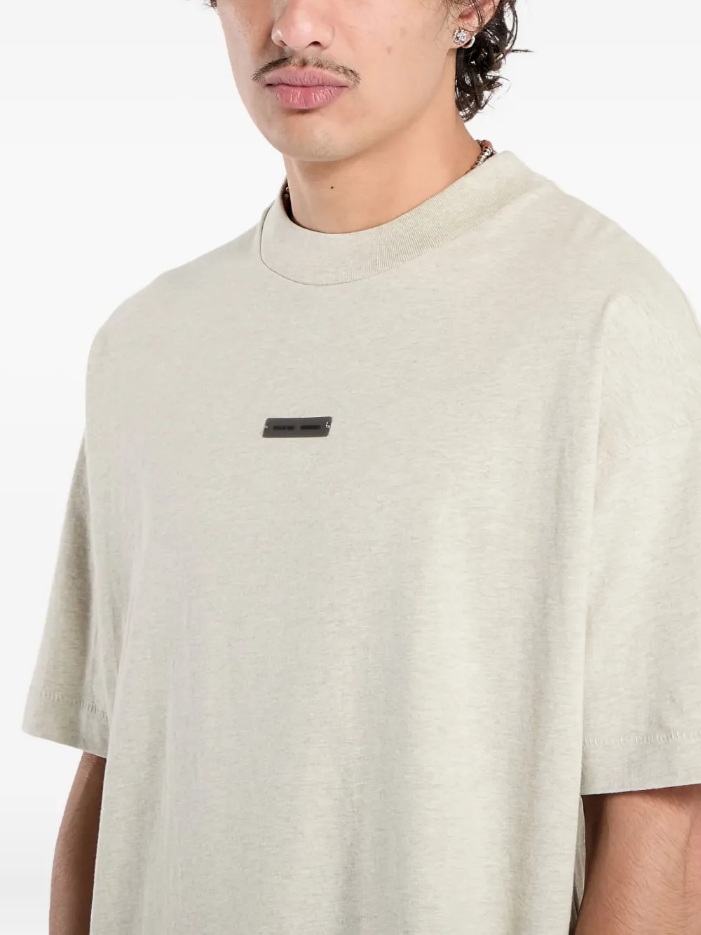 FEAR OF GOD ESSENTIALS T-shirt met logoplakkaat Beige